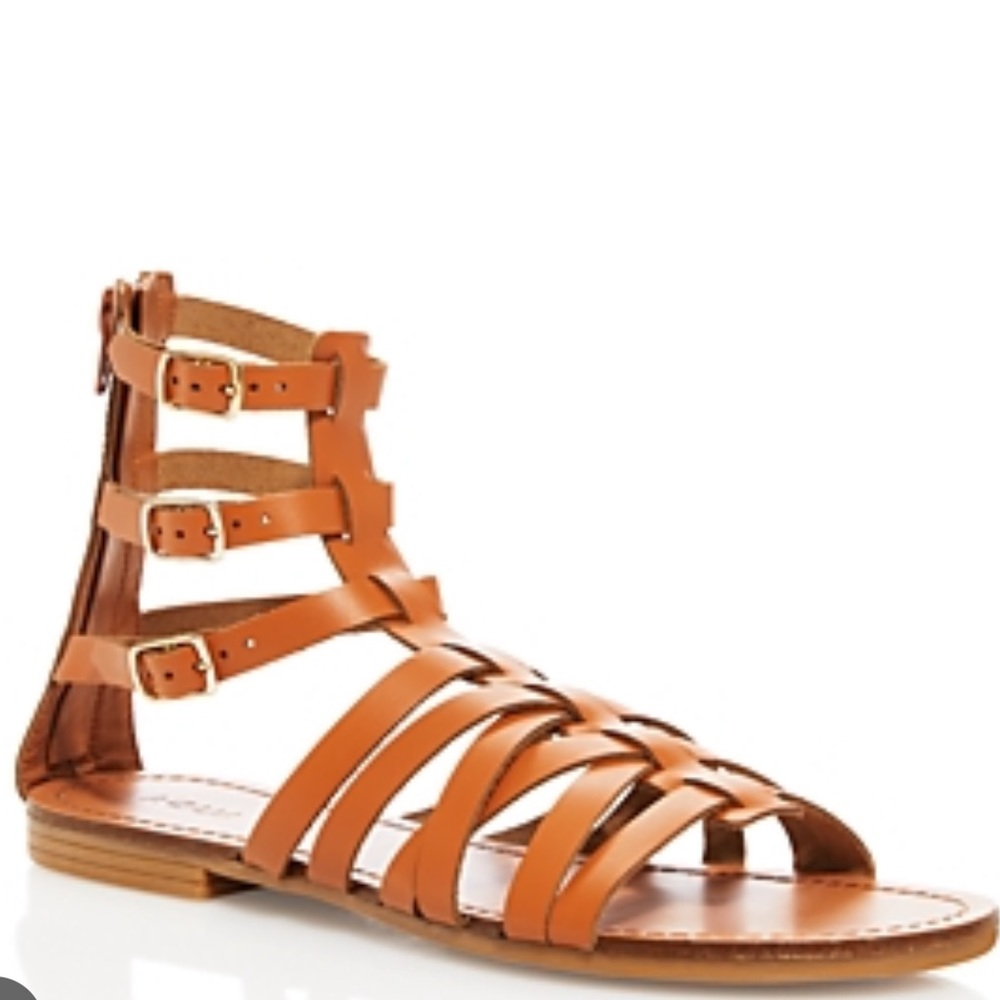 Aqua Emil Sandals in Cognac